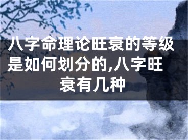 八字命理论旺衰的等级是如何划分的,八字旺衰有几种