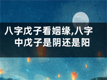 八字戊子看姻缘,八字中戊子是阴还是阳