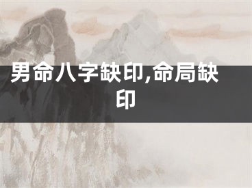 男命八字缺印,命局缺印