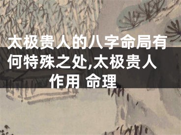 太极贵人的八字命局有何特殊之处,太极贵人作用 命理