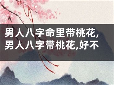 男人八字命里带桃花,男人八字带桃花,好不