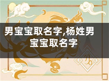 男宝宝取名字,杨姓男宝宝取名字