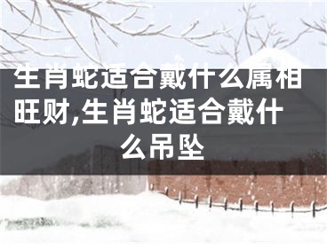 生肖蛇适合戴什么属相旺财,生肖蛇适合戴什么吊坠