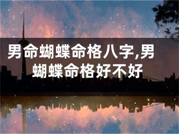 男命蝴蝶命格八字,男蝴蝶命格好不好