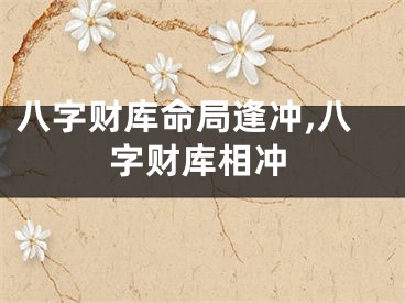 八字财库命局逢冲,八字财库相冲