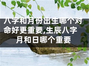 八字和月份出生哪个对命好更重要,生辰八字月和日哪个重要