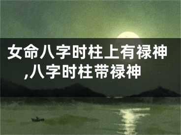女命八字时柱上有禄神,八字时柱带禄神