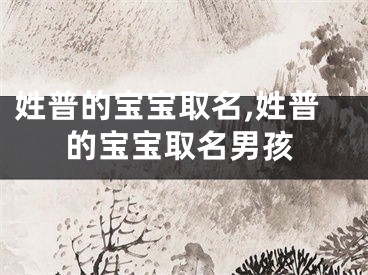 姓普的宝宝取名,姓普的宝宝取名男孩