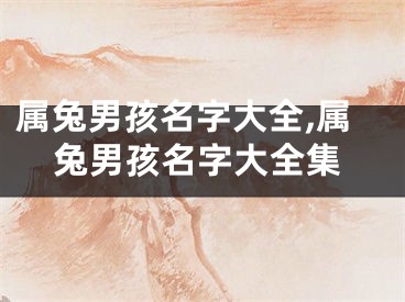 属兔男孩名字大全,属兔男孩名字大全集