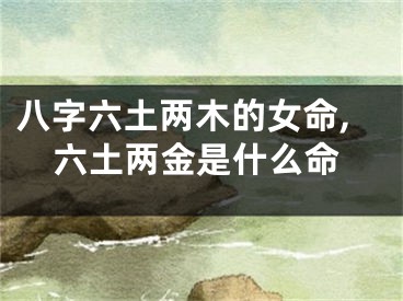 八字六土两木的女命,六土两金是什么命