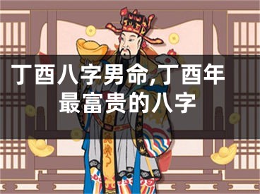 丁酉八字男命,丁酉年最富贵的八字