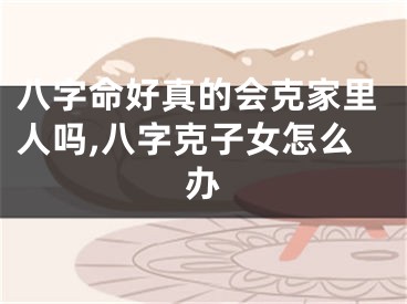 八字命好真的会克家里人吗,八字克子女怎么办