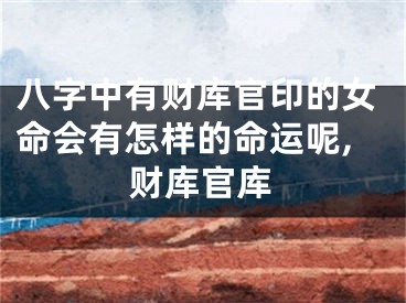 八字中有财库官印的女命会有怎样的命运呢,财库官库