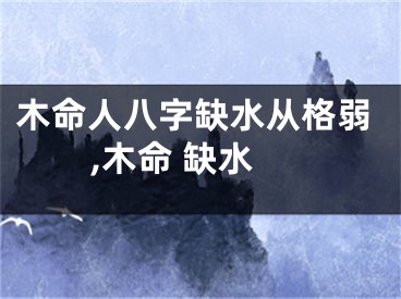 木命人八字缺水从格弱,木命 缺水