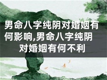 男命八字纯阴对婚姻有何影响,男命八字纯阴对婚姻有何不利