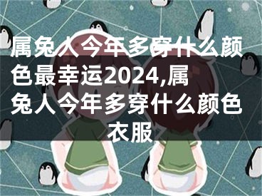 属兔人今年多穿什么颜色最幸运2024,属兔人今年多穿什么颜色衣服