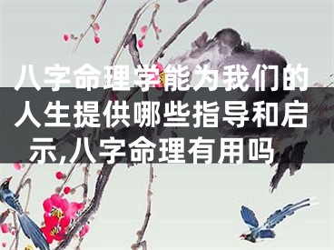 八字命理学能为我们的人生提供哪些指导和启示,八字命理有用吗