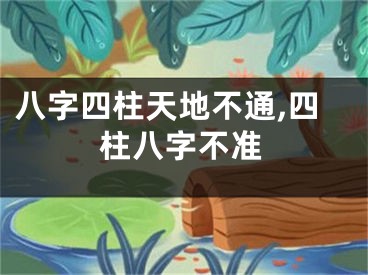八字四柱天地不通,四柱八字不准