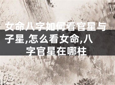 女命八字如何看官星与子星,怎么看女命,八字官星在哪柱
