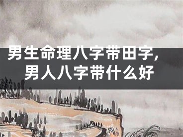 男生命理八字带田字,男人八字带什么好