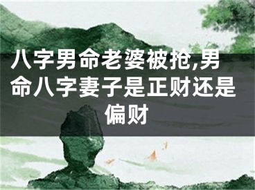八字男命老婆被抢,男命八字妻子是正财还是偏财