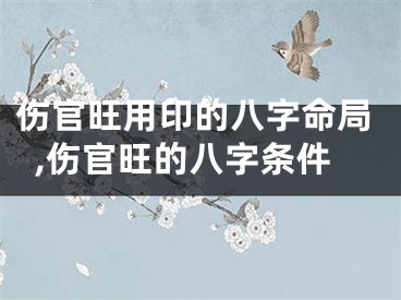 伤官旺用印的八字命局,伤官旺的八字条件