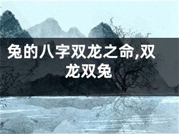 兔的八字双龙之命,双龙双兔