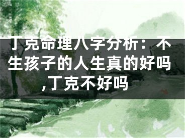 丁克命理八字分析：不生孩子的人生真的好吗,丁克不好吗