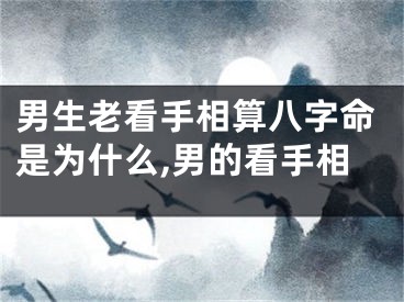男生老看手相算八字命是为什么,男的看手相