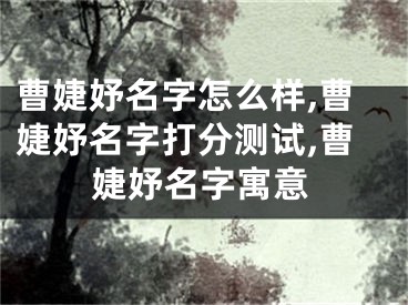 曹婕妤名字怎么样,曹婕妤名字打分测试,曹婕妤名字寓意