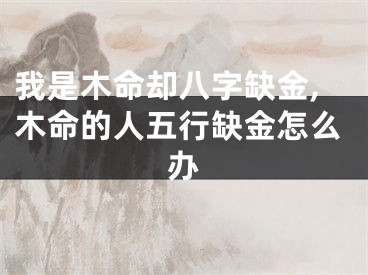 我是木命却八字缺金,木命的人五行缺金怎么办