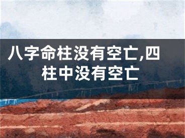 八字命柱没有空亡,四柱中没有空亡