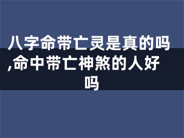 八字命带亡灵是真的吗,命中带亡神煞的人好吗