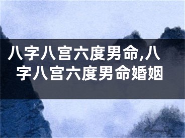 八字八宫六度男命,八字八宫六度男命婚姻