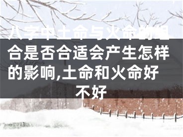 八字中土命与火命的组合是否合适会产生怎样的影响,土命和火命好不好