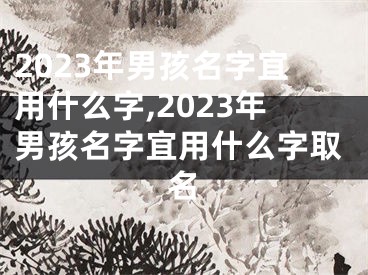 2023年男孩名字宜用什么字,2023年男孩名字宜用什么字取名