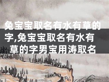 兔宝宝取名有水有草的字,兔宝宝取名有水有草的字男宝用涛取名