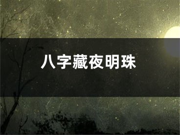 八字藏夜明珠
