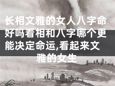长相文雅的女人八字命好吗看相和八字哪个更能决定命运,看起来文雅的女生