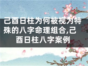 己酉日柱为何被视为特殊的八字命理组合,己酉日柱八字案例