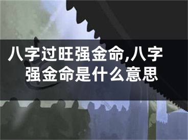 八字过旺强金命,八字强金命是什么意思