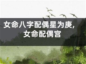 女命八字配偶星为庚,女命配偶宫