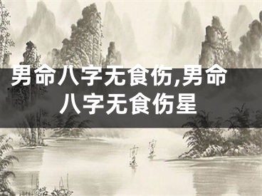 男命八字无食伤,男命八字无食伤星