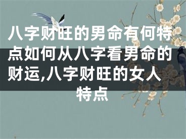 八字财旺的男命有何特点如何从八字看男命的财运,八字财旺的女人特点