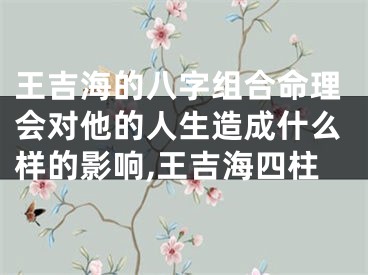 王吉海的八字组合命理会对他的人生造成什么样的影响,王吉海四柱