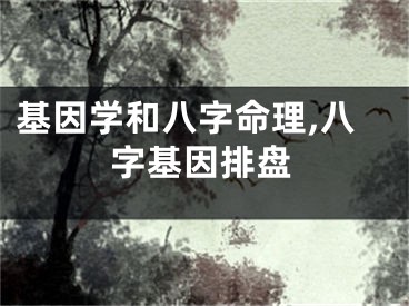 基因学和八字命理,八字基因排盘
