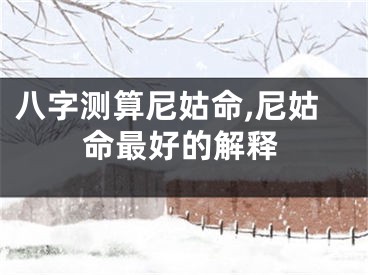 八字测算尼姑命,尼姑命最好的解释