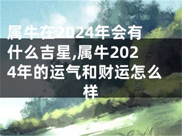属牛在2024年会有什么吉星,属牛2024年的运气和财运怎么样