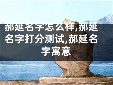 郝延名字怎么样,郝延名字打分测试,郝延名字寓意