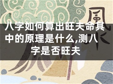 八字如何算出旺夫命其中的原理是什么,测八字是否旺夫